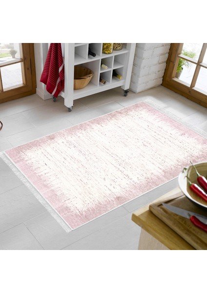 Eko Trend Djt Banyo Paspası Yıkanabilir Kaymaz Taban 1342 Modern Pudra