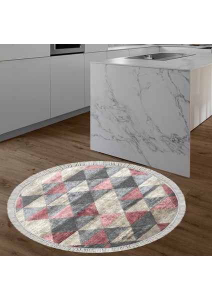 Eko Trend Djt Banyo Paspası Yıkanabilir Kaymaz Taban 661 Yuvarlak Iskandinav Pudra modelleri