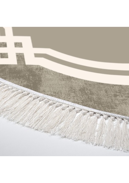 Eko Trend Djt Haı Yıkanabilir Kaymaz Taban 657m Yuvarlak Modern Camel