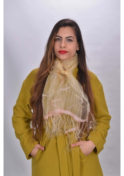 Kadın Şeffaf Ipek Şal