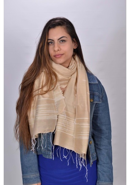El Dokuması Kadın Bambu Şal