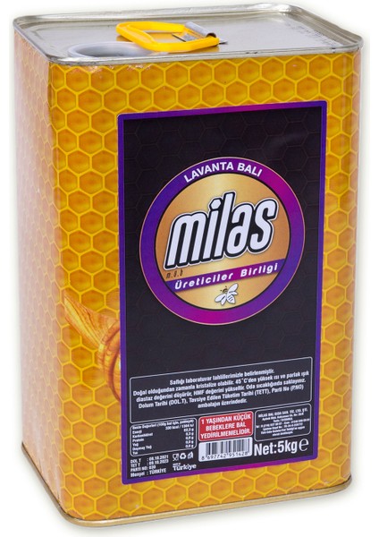 Milas Üreticiler Birliği Lavanta Balı 5 kg Milas Üreticiler Birliği