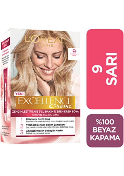 Loreal Paris L'oreal Paris Excellence Loreal Excellence Creme 9 Kategori Saç Boyası