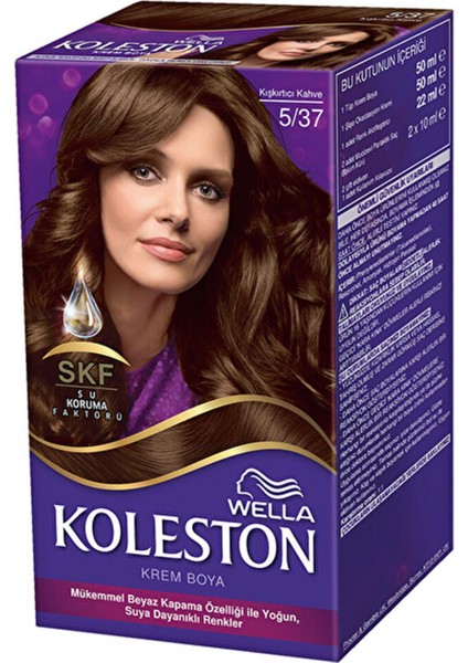 Wella Koleston Set Saç Boyası 5/37 Kışkırtıcı Kahve Kategori Saç Boyası