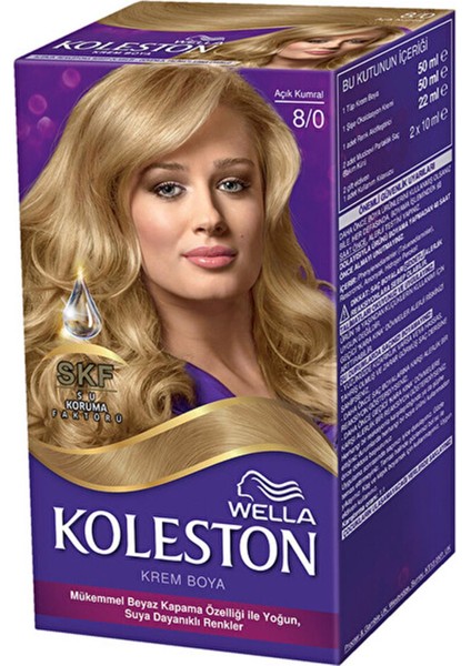Wella Koleston Set Saç Boyası 8/0 Açık Kumral Kategori Saç Boyası
