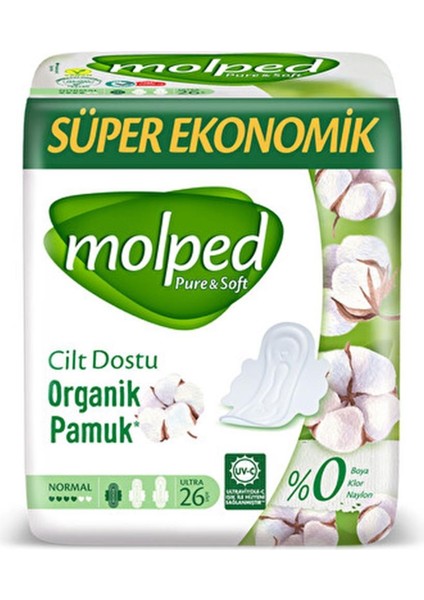 Pure & Soft Süper Ekonomik Normal 26'lı Kategori Hijyenik Ped