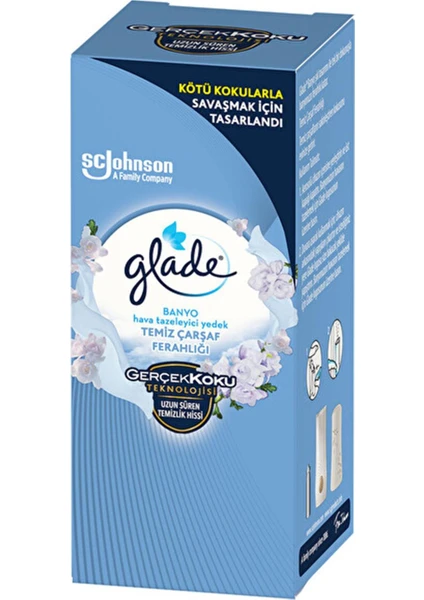 Glade Banyo Hava Tazeleyici Yedek Temiz Çarşaf Ferahlığı 10 ml Kategori Oda Kokusu