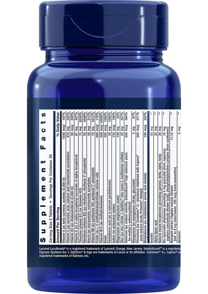 Two-Per-Day Multivitamin 60 Tablets