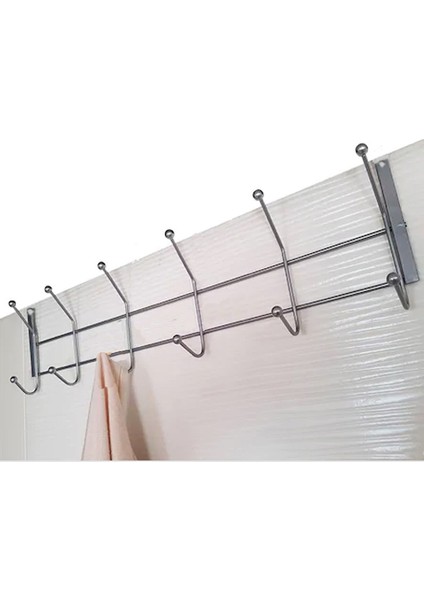 Metal Duvar, Kapı Arkası Askılık 12 Kancalı, Otel Askısı