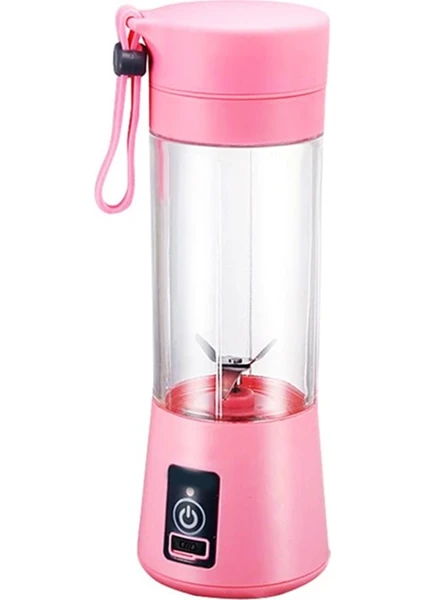 Ibico Portatif Taşınabilir USB Şarjlı El Blender 380ML Pembe