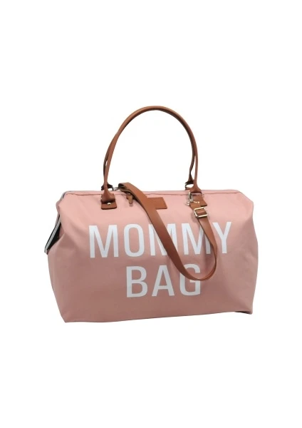 Babysi Mommy  Bag  Exclusive Tasarım Pudra  Baby  Anne Bebek Bakım ve Kadın Çantası