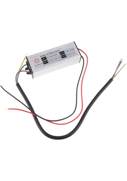 1x50W DC25-45V 1500MA Su Geçirmez LED Sürücü AC85-265V Trafo Izleme Güç Kaynağı - Beyaz (Yurt Dışından)