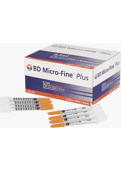 Bd Micro-Fine Insülin Enjektörü 0,5 ml 1 Paket 100 Adet