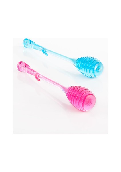 Rengarenk Plastik Bal Reçel Kahvaltı Kaşığı