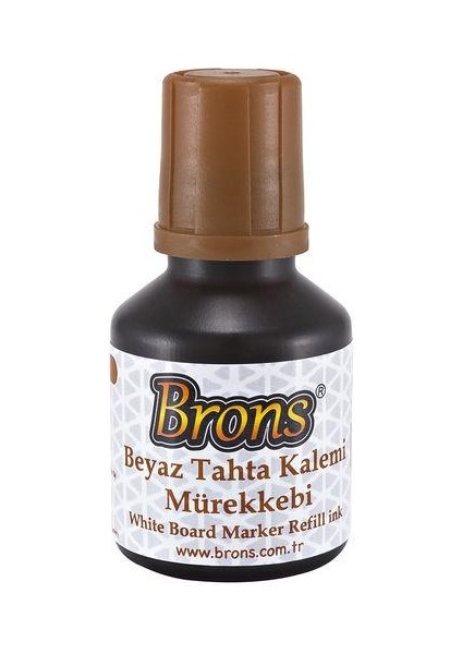 Beyaz Tahta Kalemi Mürekkebi Kahverengi 30 cc