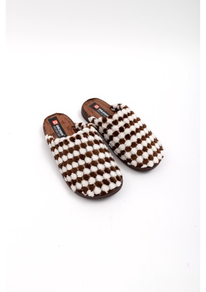 Kadın Kışlık Ev Terliği Düz Tabanlı Konforlu Pu Malzeme