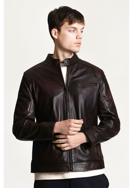 E-178 Gerçek Deri Erkek Mont modelleri