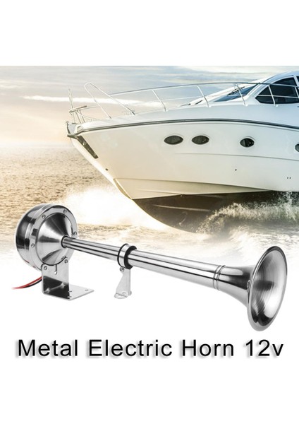 125DB 12 V Tek Trumpet Hava Korna Kompresör Kiti Kamyon Kamyon Tekne Tren Için