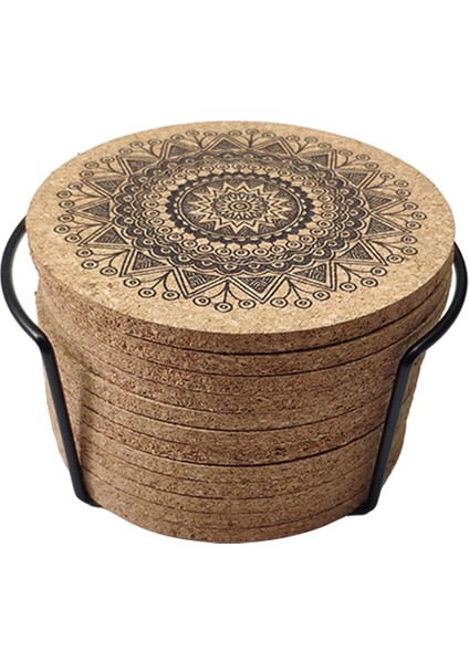 12 Adet Mantar Coasters Içmek Emici Bardaklar 4 Inç Kullanımlık Kupası Mat