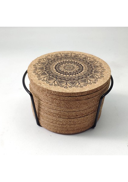 12 Adet Mantar Coasters Içmek Emici Bardaklar 4 Inç Kullanımlık Kupası Mat