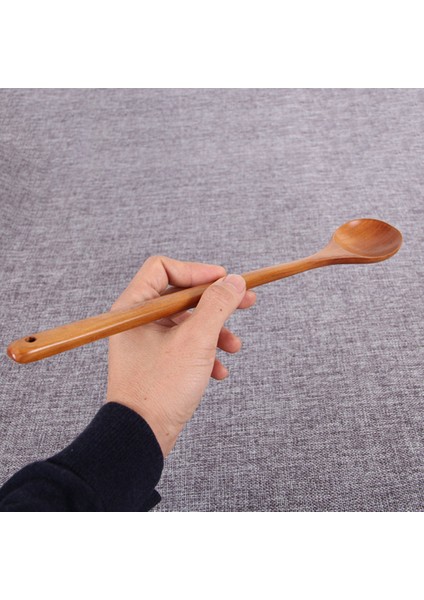 Ahşap Uzun Kolu Kaşık 33.5 cm Yaratıcı Kore Sıcak Pot Kaşık Sofra