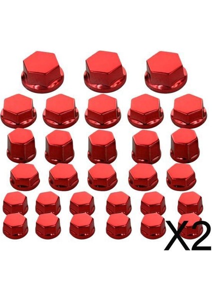 2x 30X Motosiklet Somun Vida Kapağı Yamaha Kawasaki Honda Harley Honda Için Uygun