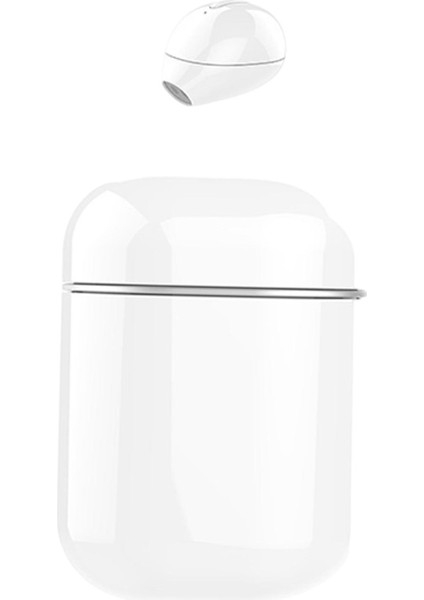 Mini Kablosuz Kulaklık Gizli Bluetooth Kulaklık Kulaklık W / Şarj Kılıfı Beyaz (Yurt Dışından)