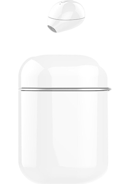 Mini Kablosuz Kulaklık Gizli Bluetooth Kulaklık Kulaklık W / Şarj Kılıfı Beyaz (Yurt Dışından)