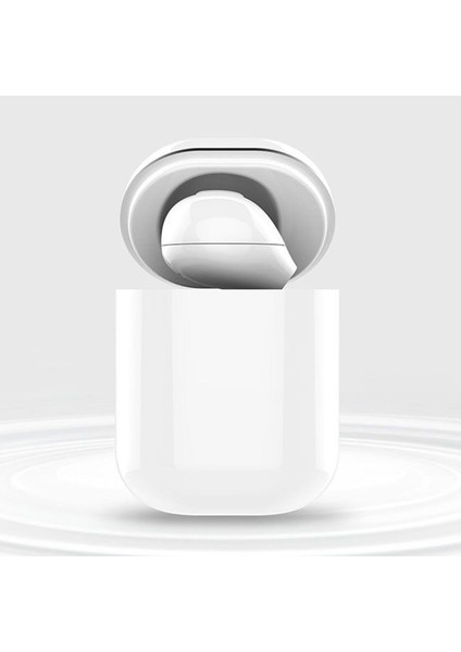 Mini Kablosuz Kulaklık Gizli Bluetooth Kulaklık Kulaklık W / Şarj Kılıfı Beyaz (Yurt Dışından)