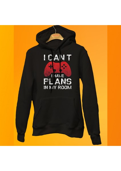 I Cant Baskılı 3 Ipl. Şardonlu %100 Pamuk, Içi Polar, Çok Kalın Sweatshirt