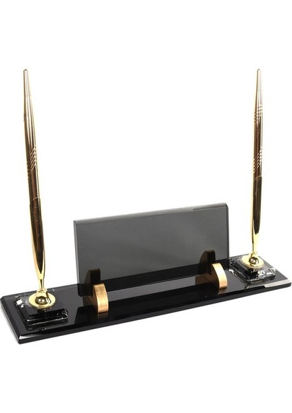 İsme Özel Kabartma Kristal Füme Masasütü İsimlik