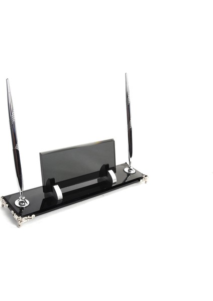 İsme Özel Kabartma Kristal Füme Masasütü İsimlik