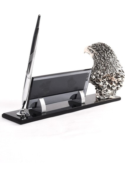 İsme Özel Kabartma Kristal Şeffaf Masasütü İsimlik İsme Özel Kartal Büst modelleri