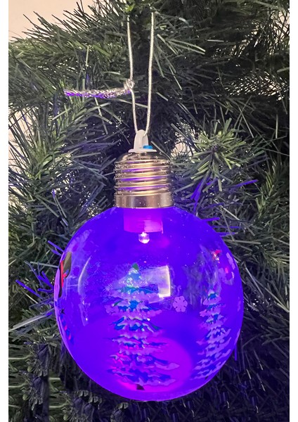 Yılbaşı Ağaç Noel Desenli Işıklı Ampul Süs fiyatları