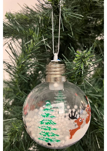 Yılbaşı Ağaç Noel Desenli Işıklı Ampul Süs fırsatları