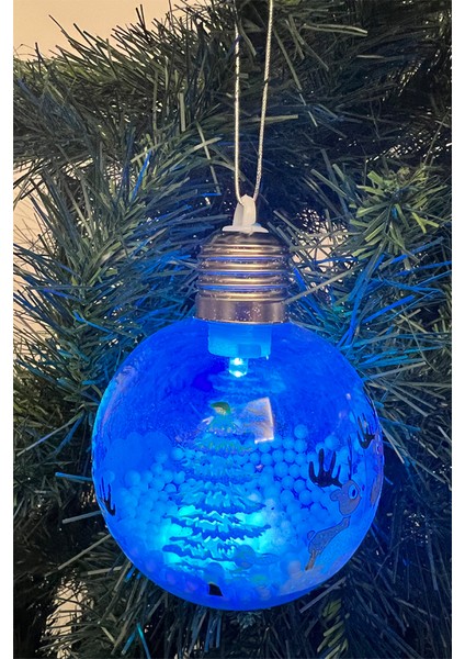 Yılbaşı Ağaç Noel Desenli Işıklı Ampul Süs indirimleri