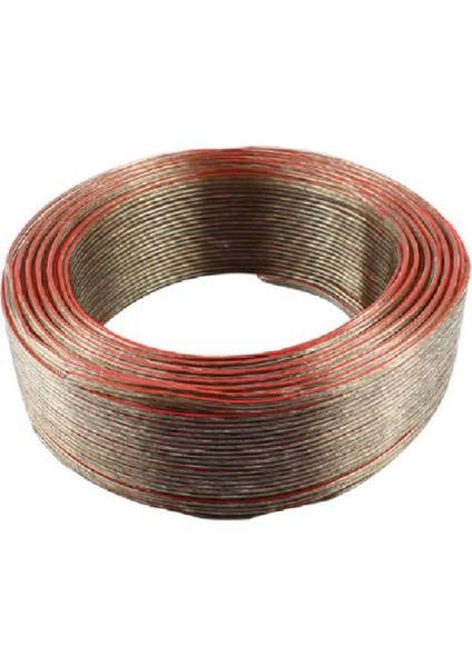 Elektrik Kablosu 2 x 0,75 Kordon Kablosu Şeffaf 20MT.