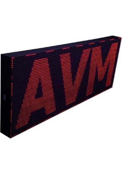 64X96 cm LED Tabela Kırmızı Kayan Yazı Tabela