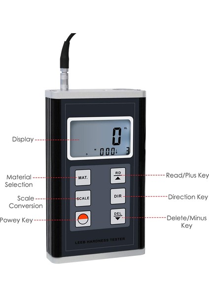 Leeb Sertlik Ölçer Hardness Tester HM-6580 360 Derece