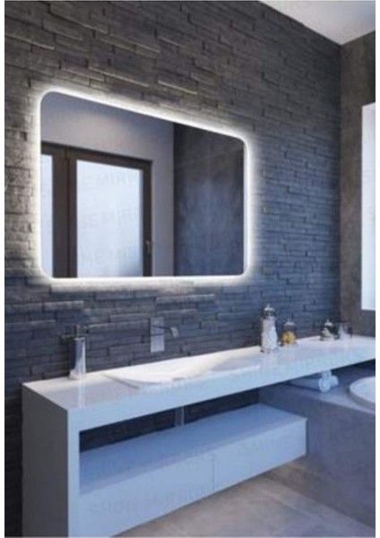Ledli Banyo Aynası 70 x 60 70 x 60 Düz