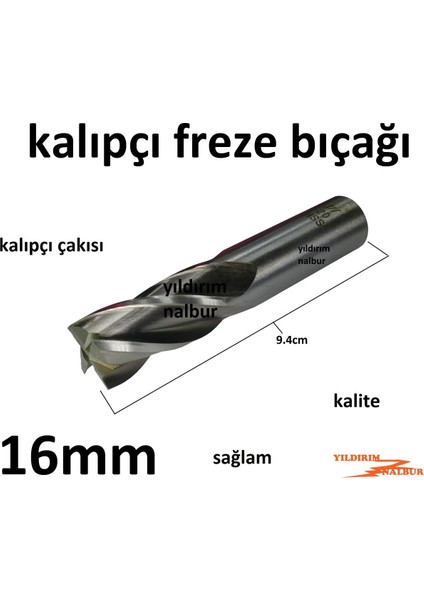 Kalıpçı Freze 16 mm Kalıpçı Bıçak Freze Çakısı On Altı Torna Freze