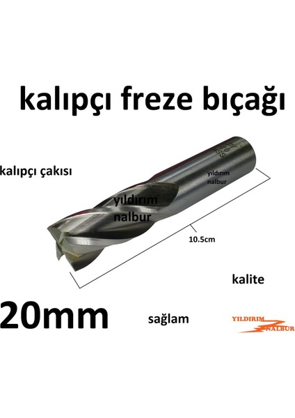 Kalıpçı Freze 20 mm Kalıpçı Bıçak Freze Çakısı Yirmi Torna Freze