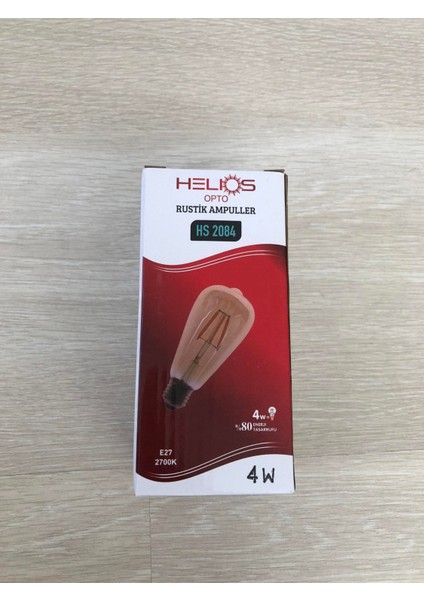 4 Watt Rustik Ampul Armut Hs 2084 Sarı