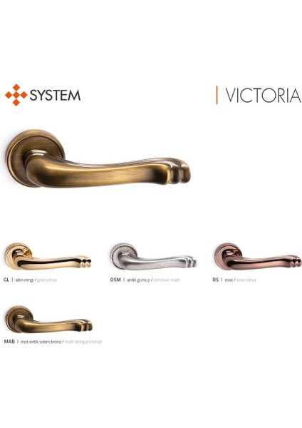 Vıctorıa Wc Rozetli Antik Bronz Kapı Kolu - HA129RO14WABM