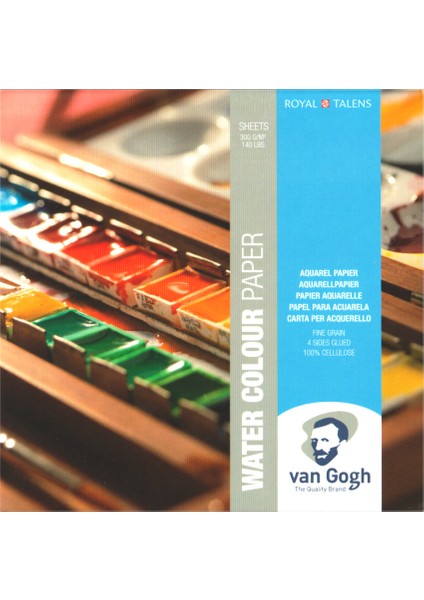 Van Gogh Cold Press Sulu Boya Defteri Blok 300 Gr. 15X15 Cm. 12 Yaprak