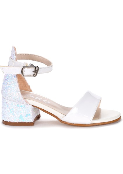 Kiko 768 Ayna Çam Günlük Kız Çocuk 3 cm Topuk Sandalet Ayakkabı fırsatları