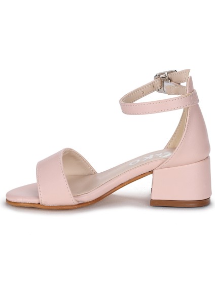 Kiko 769 Kum Cilt Günlük Kız Çocuk 3 cm Topuk Sandalet Ayakkabı Pudra indirimleri