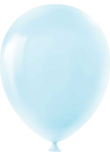 Ki̇kajoy Pastel Makaron Balon Baskisiz 100 'lü Mavi̇