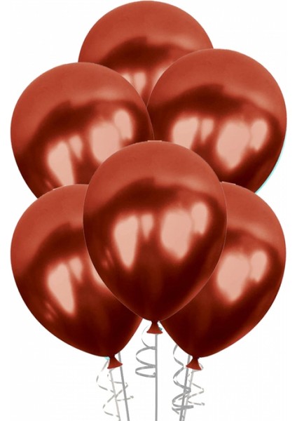 Ki̇kajoy Stand Balonu 12 'li Metali̇k Bordo