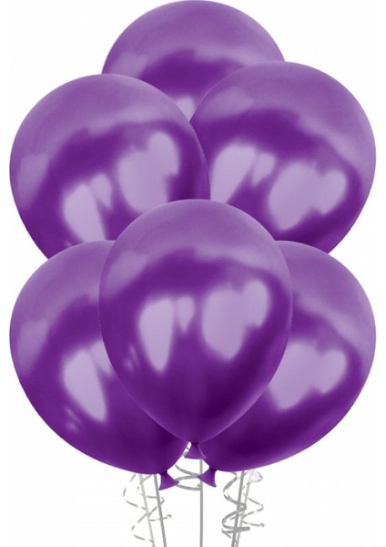 Ki̇kajoy Stand Balonu 12 'li Metali̇k Mor